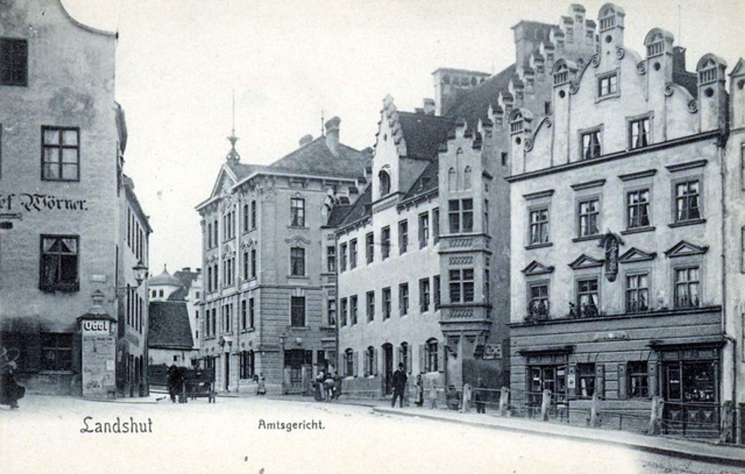 Ehemaliges Amtsgericht Landshut, bauzeitliches Foto (Foto: Weigand/Staatliches Bauamt Landshut)