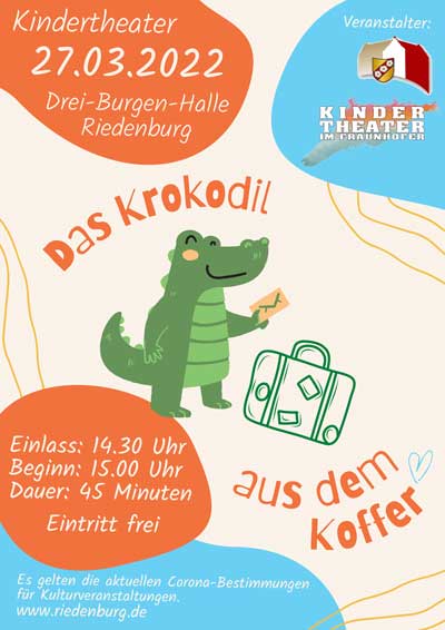 Flyer Kindertheater in Riedenburg (Grafik: Stadt Riedenburg)