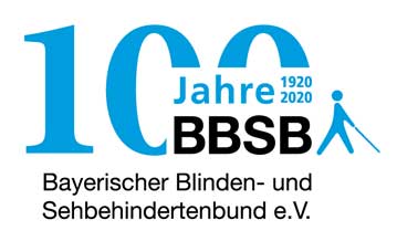 BBSB Logo 100 Jahre Bayerischer Blinden- und Sehbehindertenbund e.V. (Grafik: BBSB e.V.)
