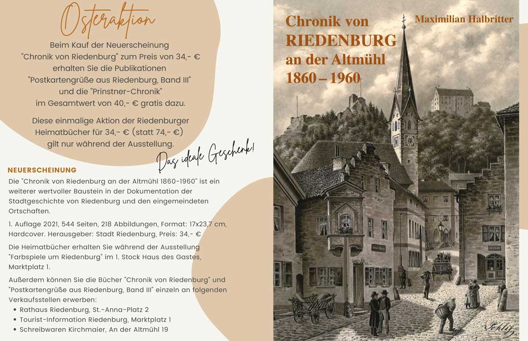 Ausstellung Farbspiele Flyer (Grafik: Stadt Riedenburg)