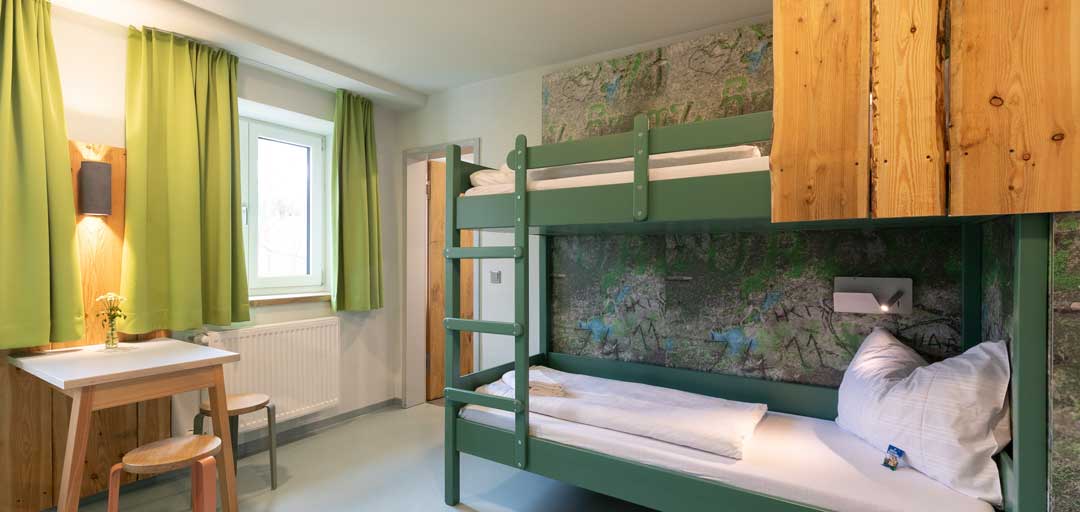 Ein Zimmer in der neuen Jugendherberge Furth im Wald (Foto: DJH Bayern)