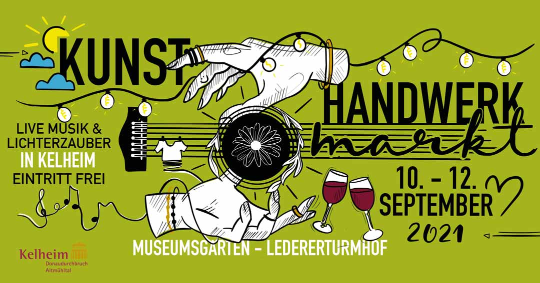 Plakat Kelheimer Kunsthandwerkermarkt (Foto/Grafik: Stadt Kelheim)