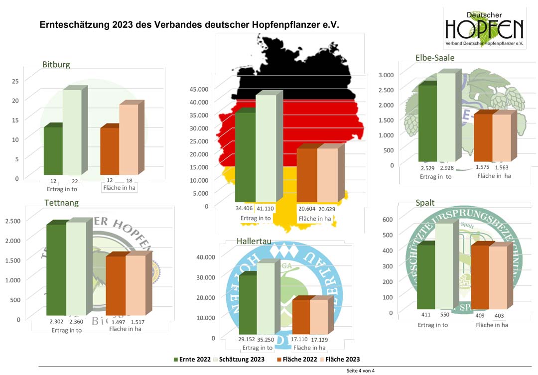 Grafik Hopfenernte 2023 (Grafik: Hopfenpflanzerverband)