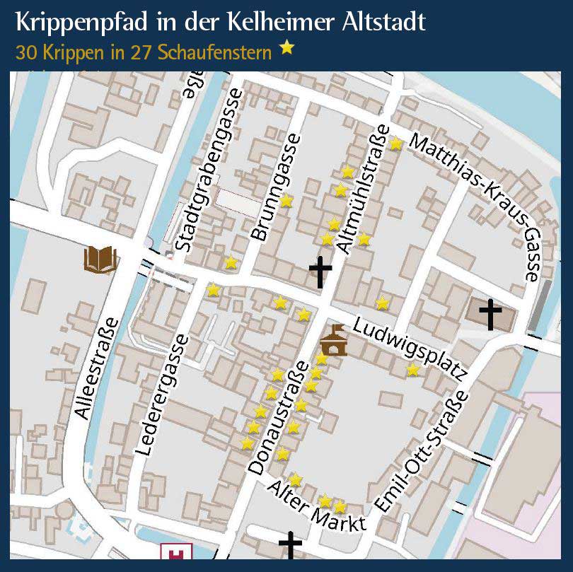 Krippenpfad 2021 Flyer (Grafik: Stadt Kelheim)