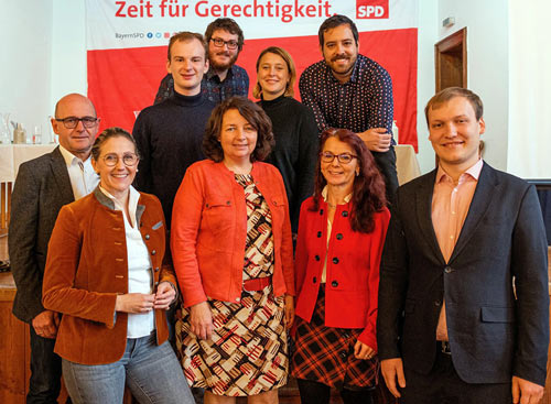 Die niederbayerischen Kandidaten und Kandidaten für die Landtags- und Bezirkstagswahl 2023 (Foto: SPD-Landshut)