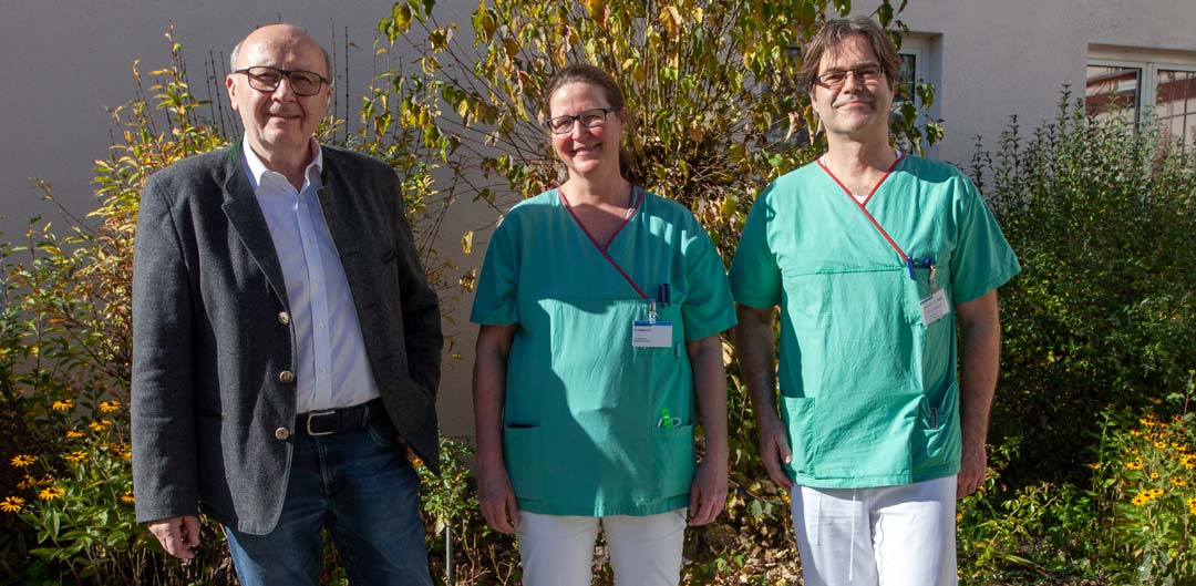 v.l.: Landrat Martin Neumeyer, Dr. Dagmar Hilz und Dr. Otto Dietl (Foto: Harald Heckl / ITK)