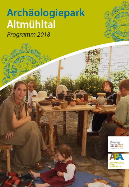 Titelbild Programm Archäologiepark Altmühltal 2018 (Foto: Tourismusverband im Landkreis Kelheim)