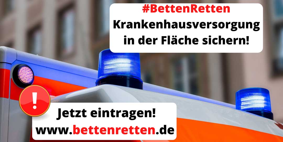 Die Online-Petition "BettenRetten" zur Sicherung von Krankenhäusern im ländlichen Raum hat Kelheims Landrat und CSU-Kreischef Martin Neumeyer gestartet. (Foto/Grafik: Landratsamt Kelheim)