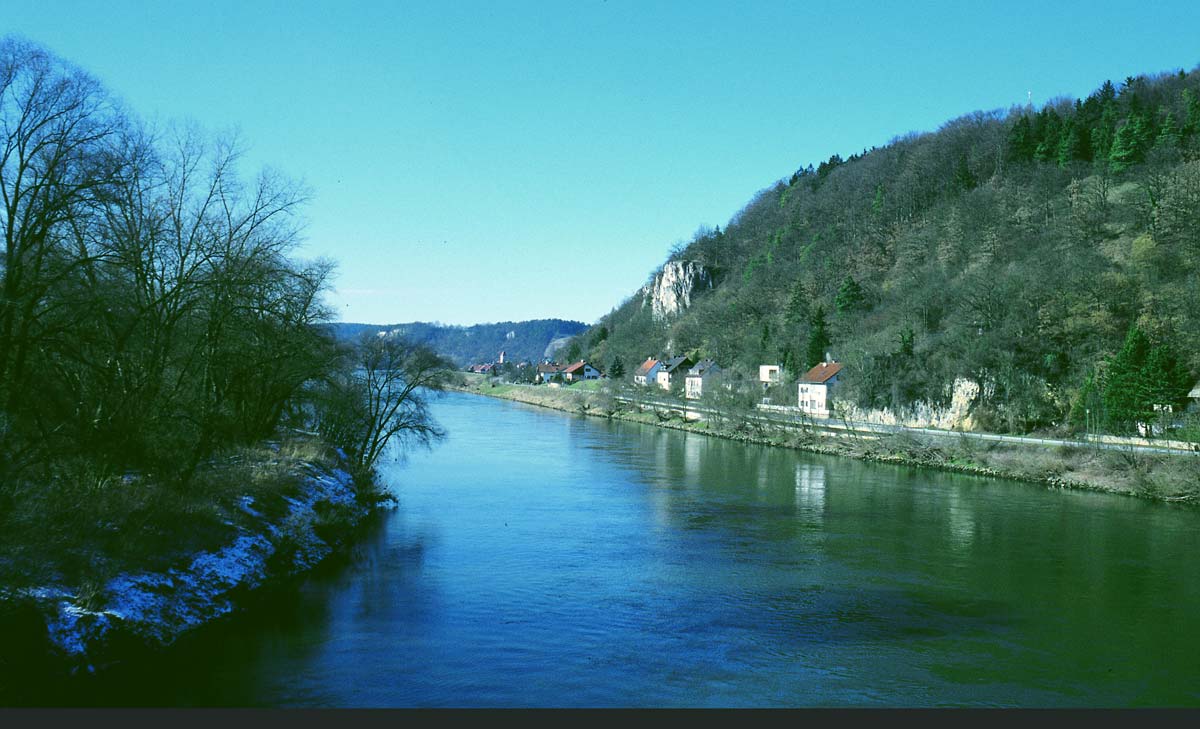 Die Donau Richtung Regensburg bei Oberndorf (Foto: br-medienagentur)