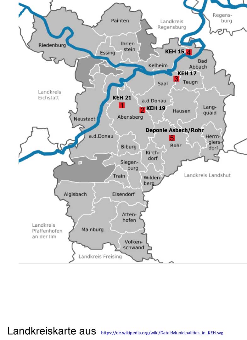 Übersicht Baumaßnahmen 2021 (Grafik: Landratsamt Kelheim)