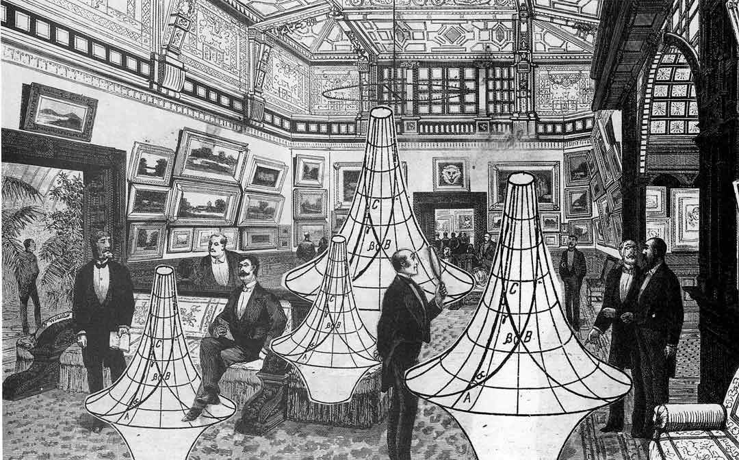 Scan der Collage “Dans le Salons du Grand Hotel Waldorff-Astoria” von Imre Tóth; (Scan: UR, Andreas Becker)