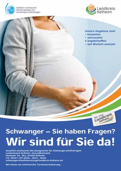 Plakat Schwangerschaftsberatung A3 (Grafik/Foto: Landratsamt Kelheim)