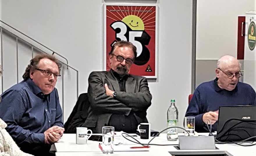 v.l.: Kreisvorsitzender Karlheinz Unfried, GEW Niederbayern Chef Alfons Kitzinger, GEW Bildungsbeauftragter Fred Schell (Foto: SPD-Landshut)