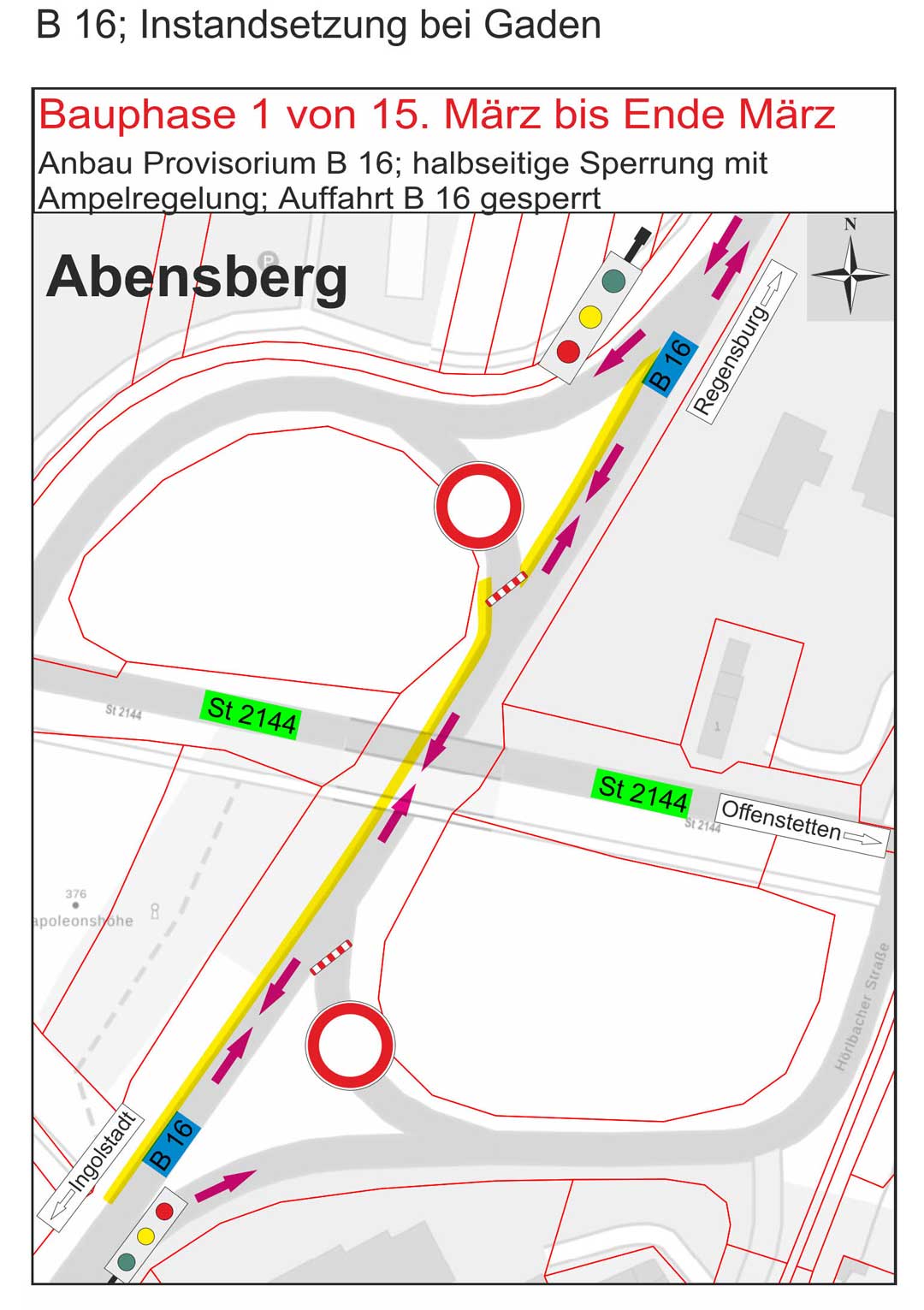 B16 Instandsetzung Abensberg Gaden (Grafik: Staatliches Bauamt Landshut)
