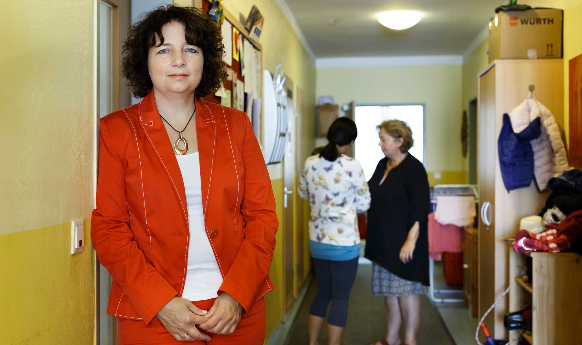 SPD-Landtagsabgeordnete Ruth Mueller bei einen Besuch in einem Frauenhaus (Foto: SPD-Niederbayern)