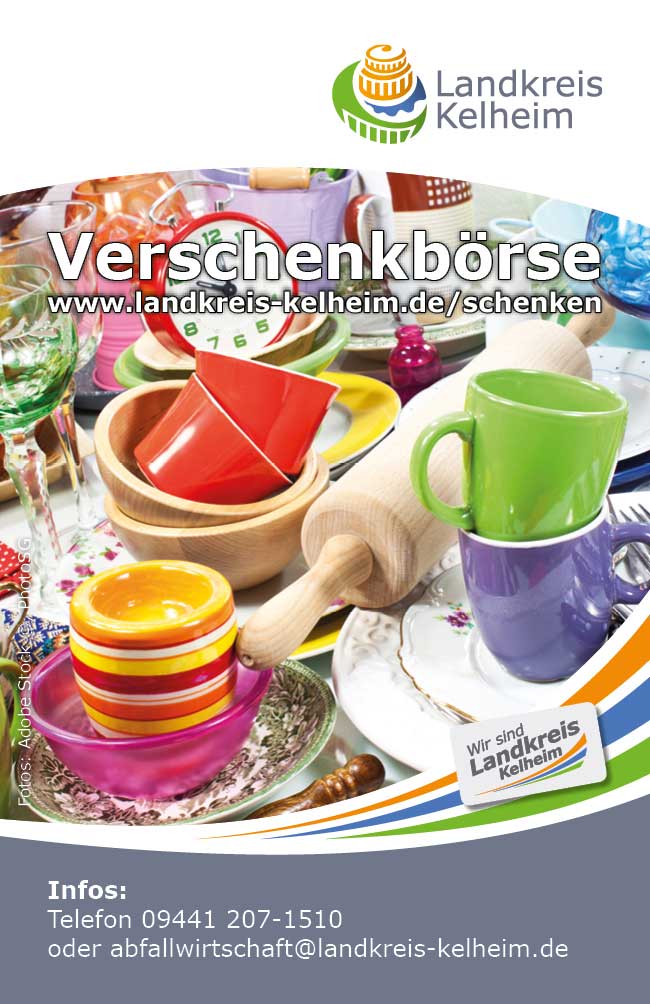 Kärtchen Verschenkbörse (Foto/Grafik: Adobe Stock © PhotoSG/Landratsamt Kelheim)