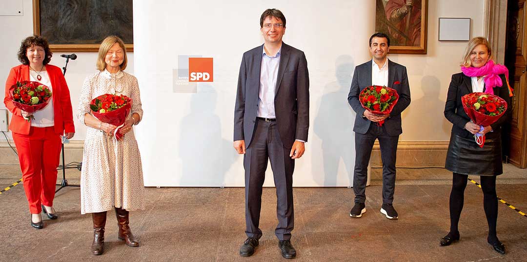 v.l.: Ruth Müller, Margit Wild, Florian von Brunn, Arif Tasdelen sowie Dr. Simone Strohmayr (Foto: SPD-Niederbayern)