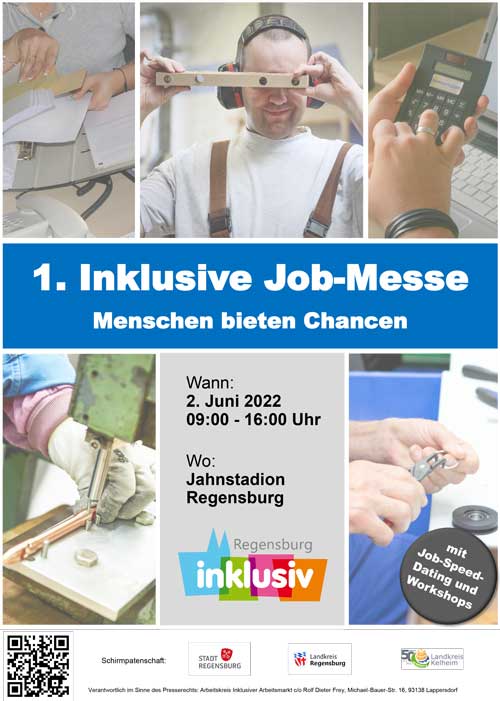 Plakat Inklusive Jobmesse (Grafik/Foto: HWK)