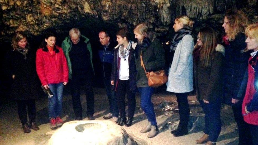 Die Teilnehmer des Treffens besichtigten die Tropfsteinhöhle Schulerloch FotoTourismusverband im Landkreis Kelheim e.V