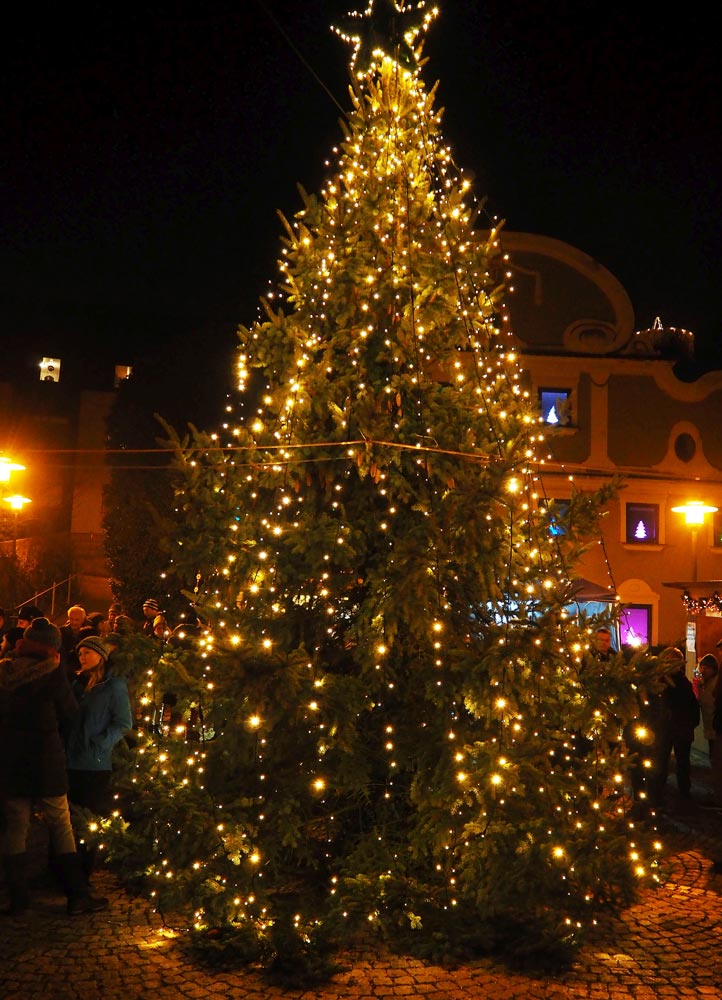 Weihnachtsbaum am Marktplatz (Foto: br-medienagentur)