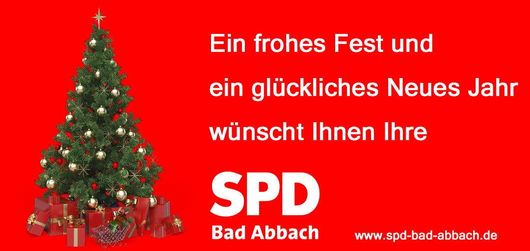 Weihnachts- und Neujahrsgruß der SPD-Bad Abbach (Grafik: SPD-Bad Abbach/br-medienagentur)