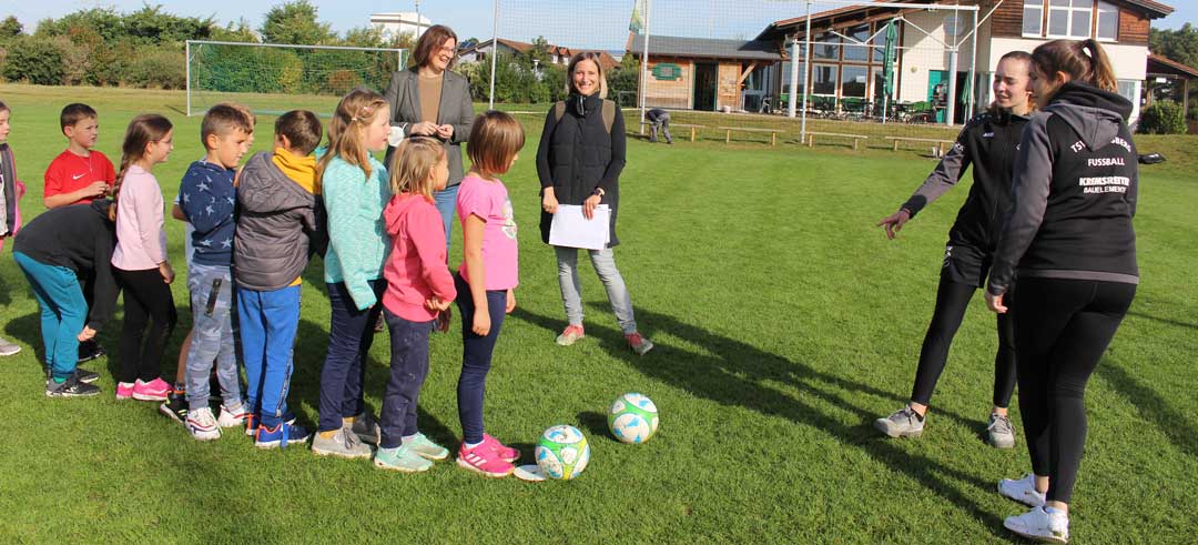 Fußball war logischerweise ein Hauptthema für die Kinder (Foto: Ingo Knott/Stadt Abensberg)