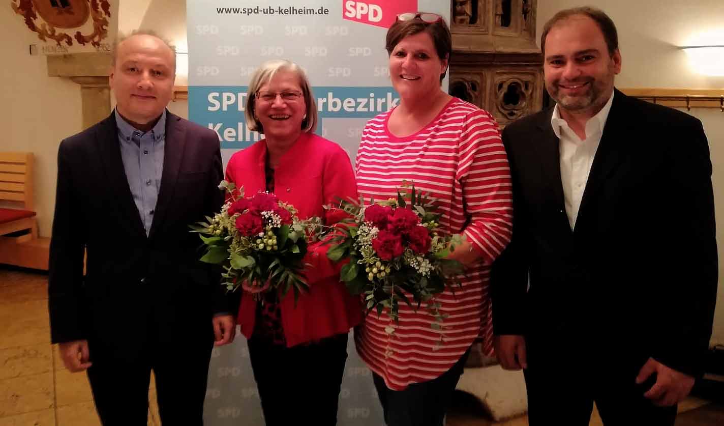 v.l.: Harald Unfried, Johanna Werner-Muggendorfer, Kirsten Reiter, Stephan Schweiger (Foto: SPD-Niederbayern)