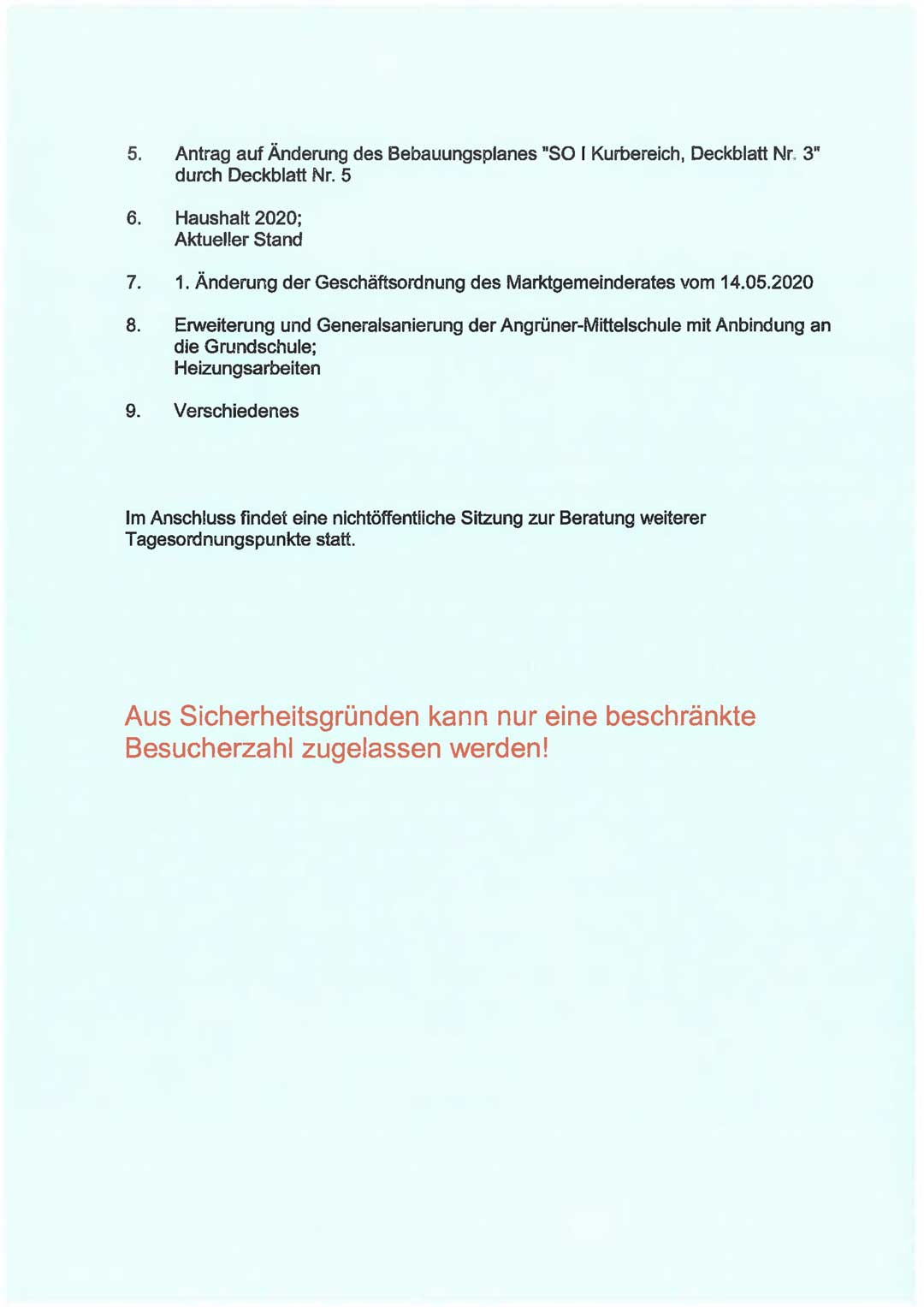 Bekanntmachung MGR 27.10 (Foto: br-medienagentur/Markt Bad Abbach)
