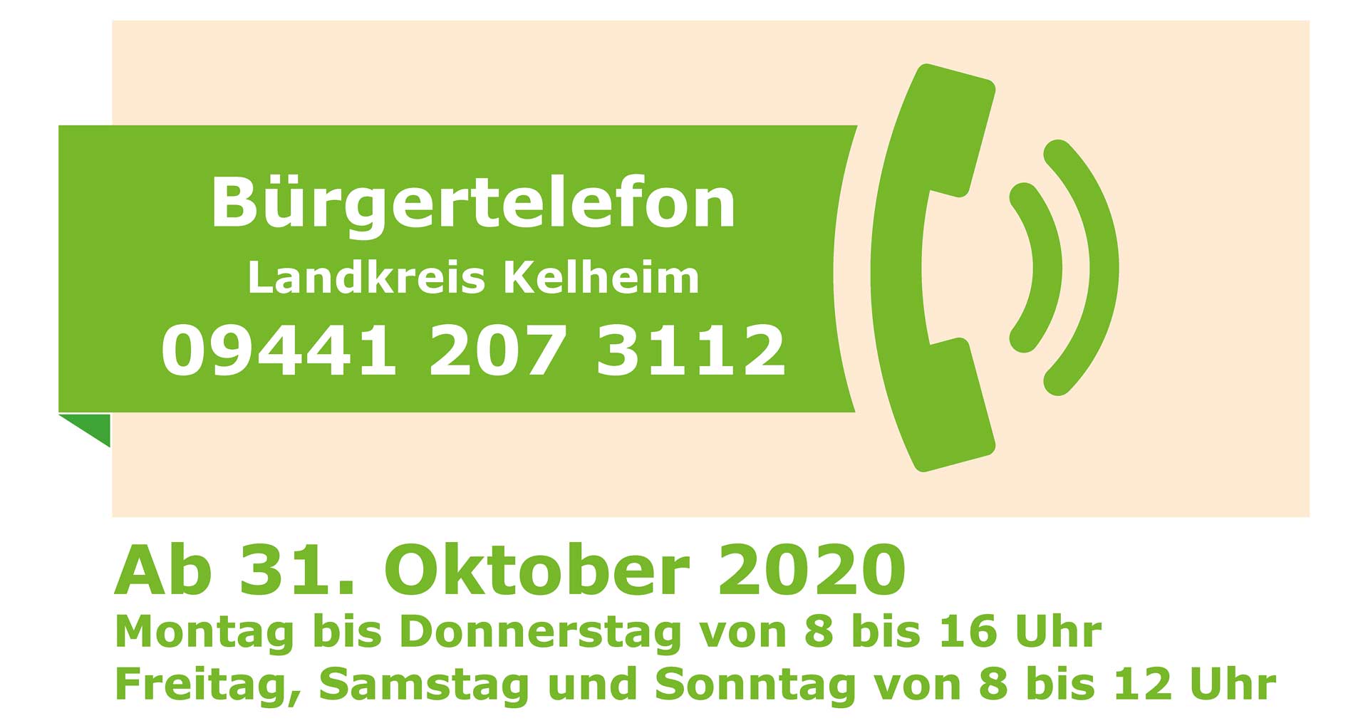 Buergertelefon (Grafik: Landratsamt Kelheim)