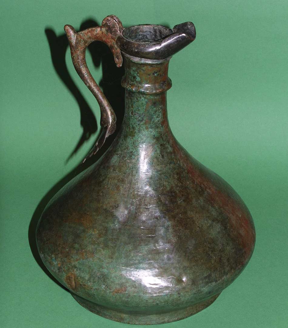Römische Weinkanne aus Bronze - Fundort Eining - (Foto: Archäologisches Museum der Stadt Kelheim)