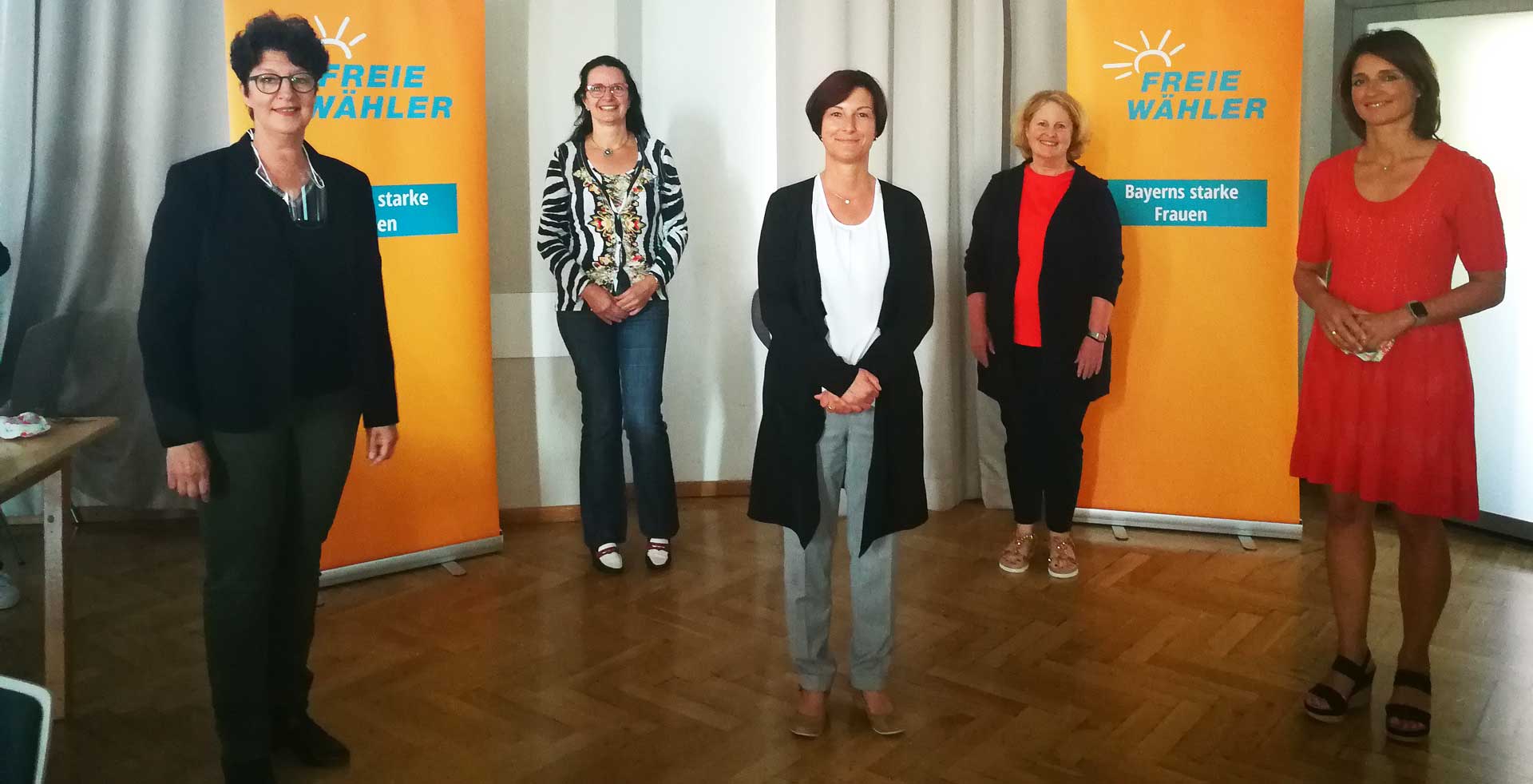 v.l.: Susan Enders (FW MdL, Generalsekretärin), Angelika Lippert (FW Augsburg), Kerstin Haimerl-Kunze (1. Vorsitzende der FW Frauen Bayern), Pauline Miller (FW Hohenbrunn)  (Foto: Kerstin Haimerl-Kunze)
