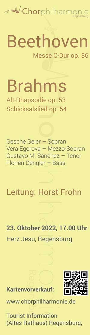 Plakat Chorphilharmonie (Grafik: Regensburger Chorphilharmonie)