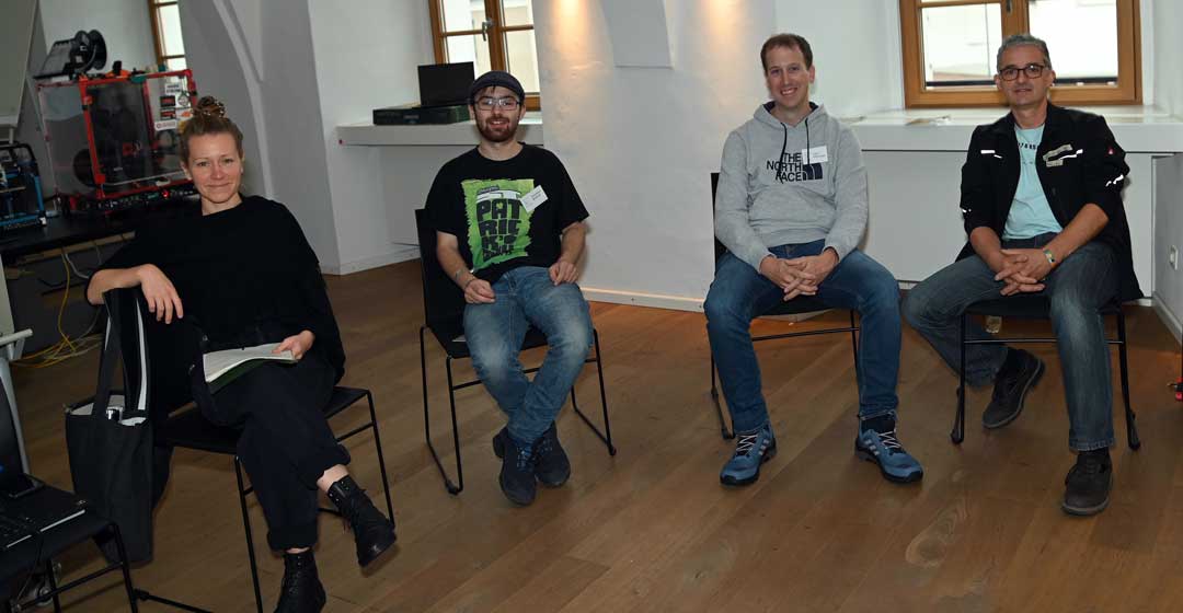 v.l.: Ina Hemmelmann, Sebastian Brandl, Fabian Hilburger und Christian Häckl. (Foto: von Günther Hauke)